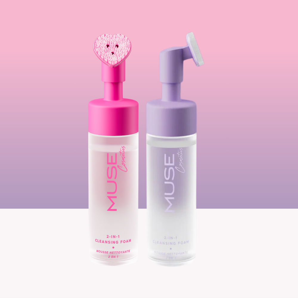 SET Purple & Pink 2-in-1 Cleansing Foam