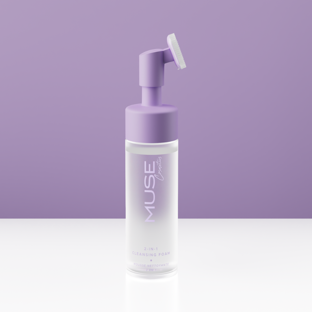 Почистваща пяна за лице MUSE от комплекта Complete Care Set - Purple