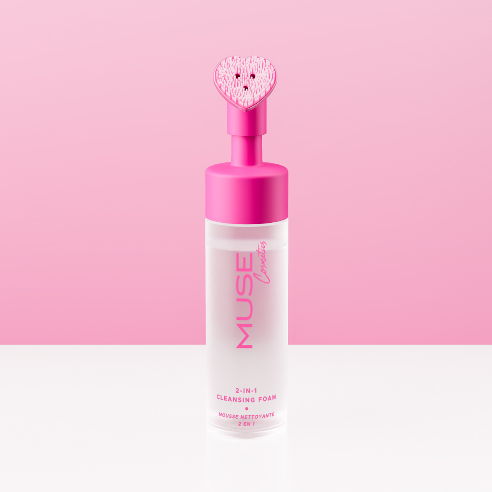 PINK: 2-in-1 Cleansing Foam + Detoxifying Face Mask