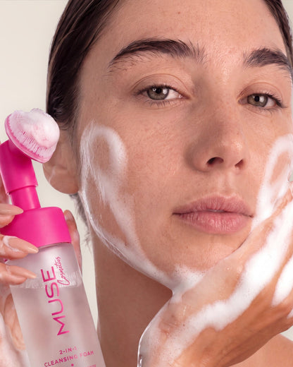 Travel 2-in-1 Cleansing Foam - Pink