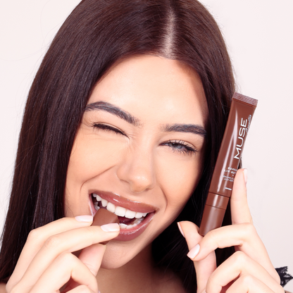 Ефект на MUSE Peptide Lip Butter Еспресо